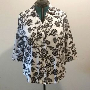 Croft & Barrow 3/4 sleeve button down shirt